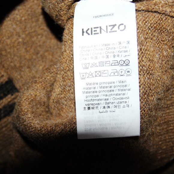 BNWT AW21 KENZO PLEAT CAMO SWEATER DRESS S - Picture 10 of 13